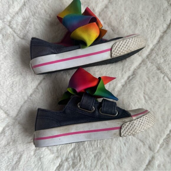 Jojo Siwa | Denim Canvas JoJo Legacee Sneakers | Size Girls 8 - Picture 5 of 9